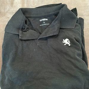 Black collared Express shirt